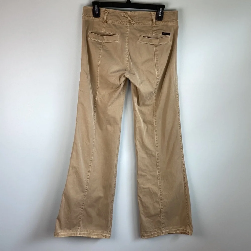SANCTUARY Anthropologie Khaki Cargo Utility Wide Leg Pants Size 6 - Picture 7 of 15